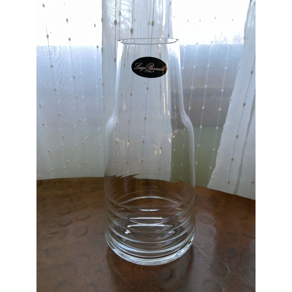 Crystal Carafe Decanter Wine Luigi Bormioli Glass Parma Italy  New Vase - Picture 1 of 6